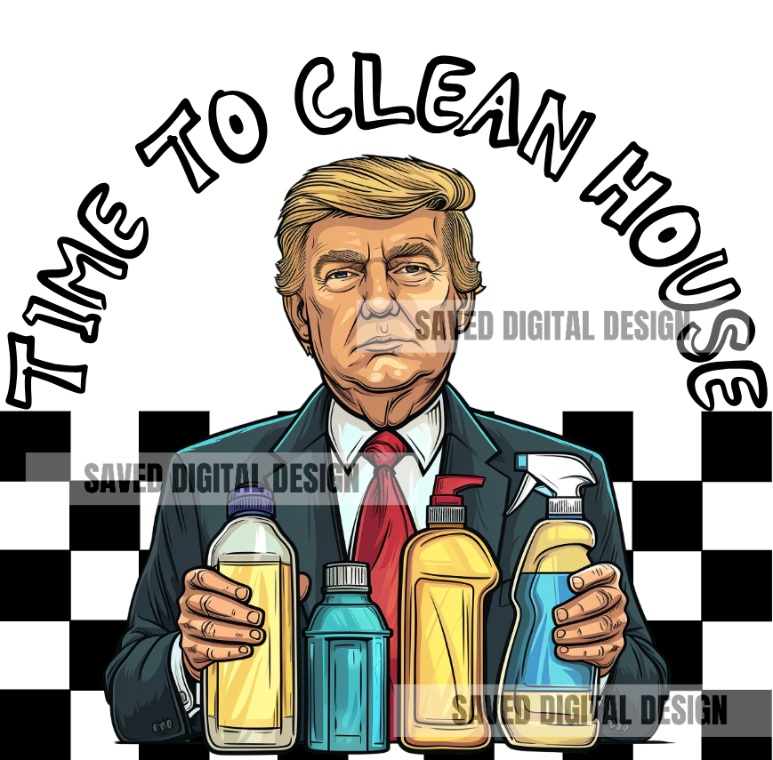TIME TO CLEAN HOUSE PNG