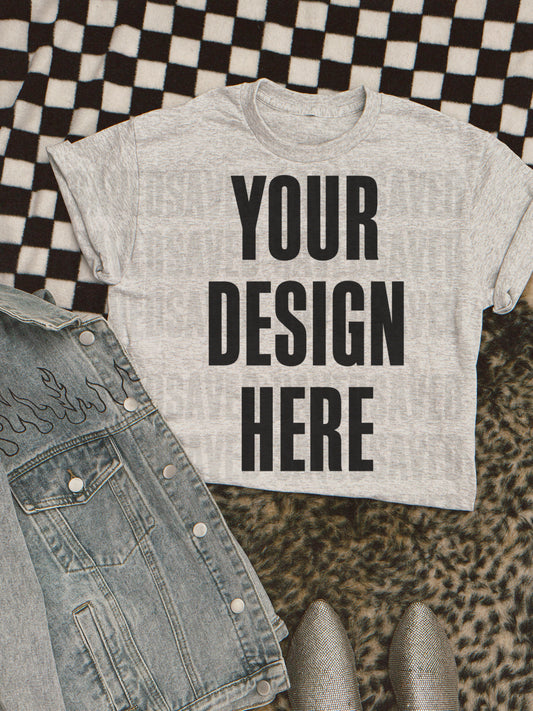 ASH TEE WITH FLAME JACKET MOCK