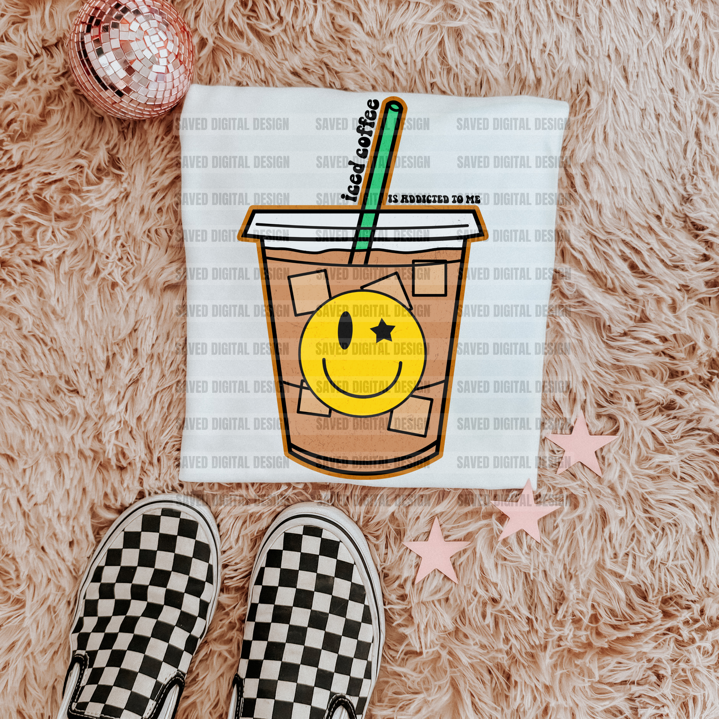 ICED COFFEE IS ADDICTED TO ME PNG