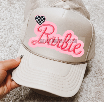 BARB FAUX HAT PATCH CLUSTER PNG