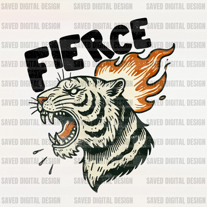 FIERCE LION HEAD