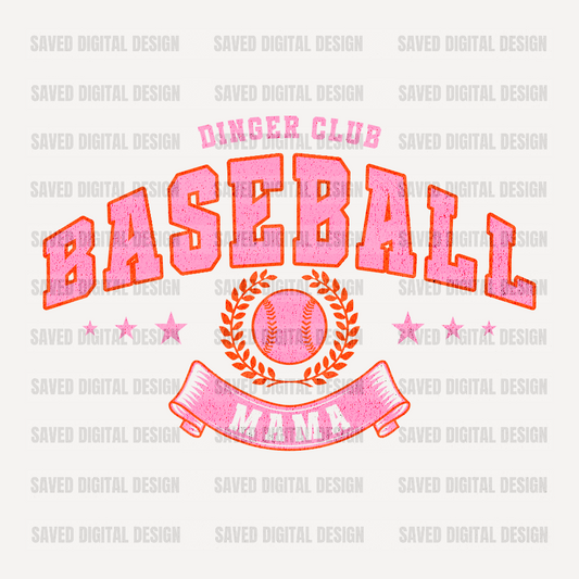 DINGER CLUB BASEBALL MAMA