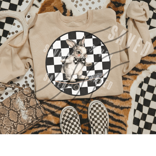 RAD BUNNY SKATEBOARD PNG