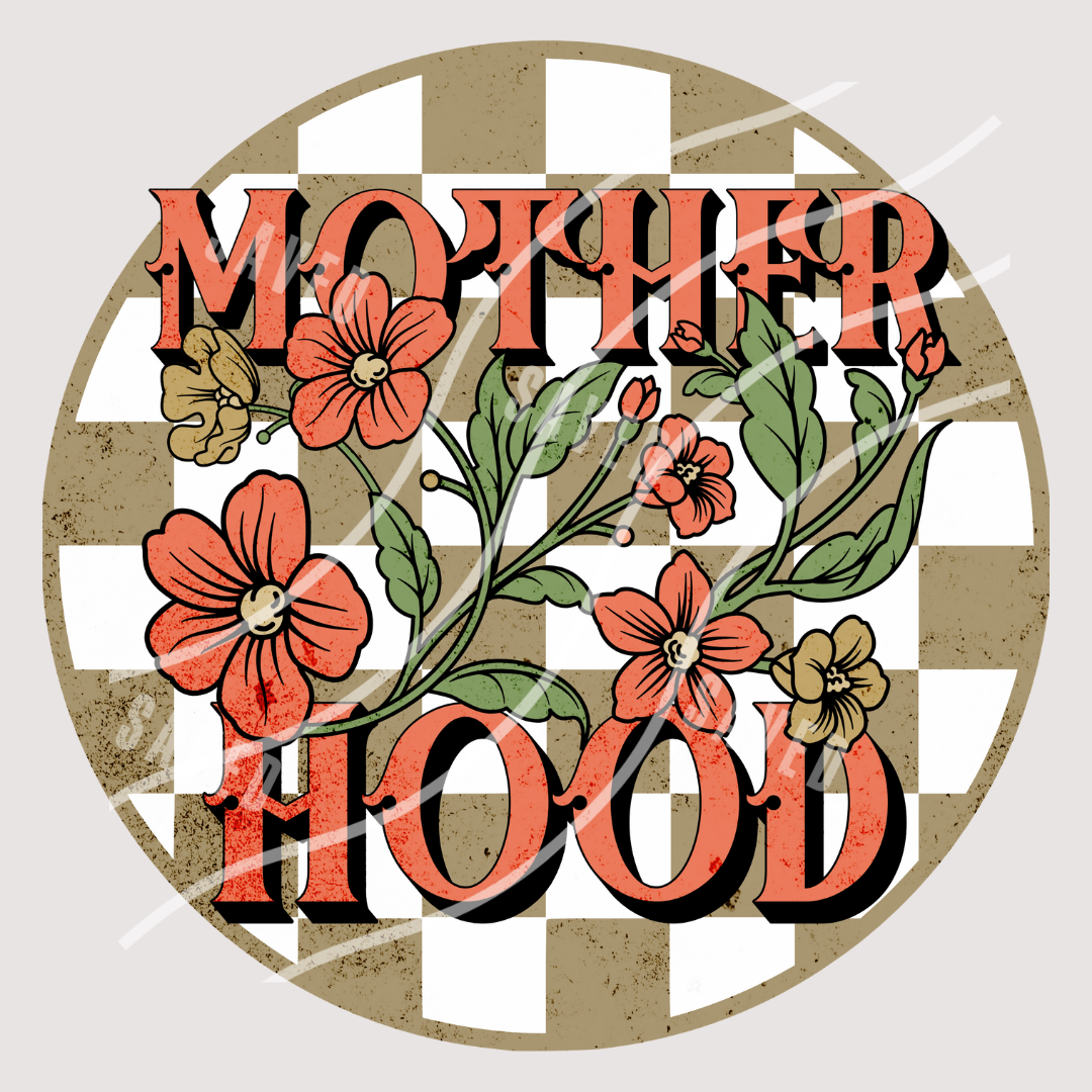 MOTHERHOOD CHECKERED PNG