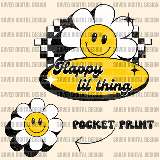 HAPPY LIL THING FRONT AND BACK PNG