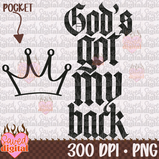 GOD’S GOT MY BACK + POCKET