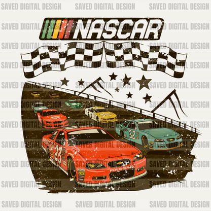 NASCAR BUNDLE - 5 PNGS + 2 POCKETS