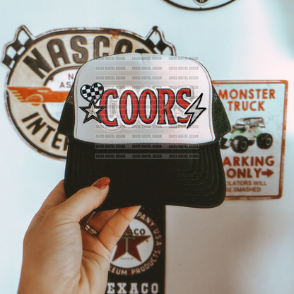 BEER FAUX HAT PATCH CLUSTER PNG