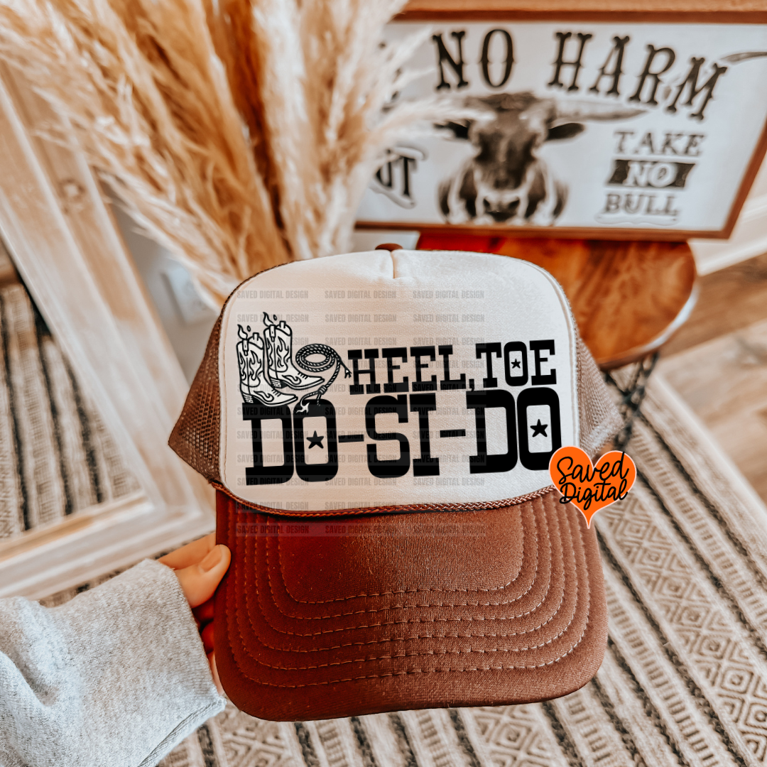 HEEL, TOE DOSIDO TRUCKER CAP PNG