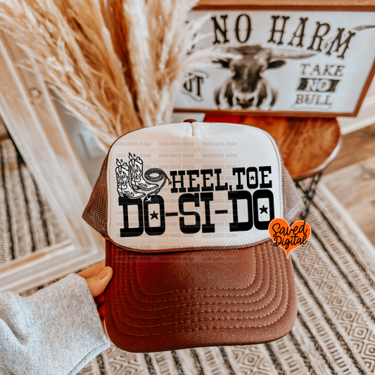 HEEL, TOE DOSIDO TRUCKER CAP PNG