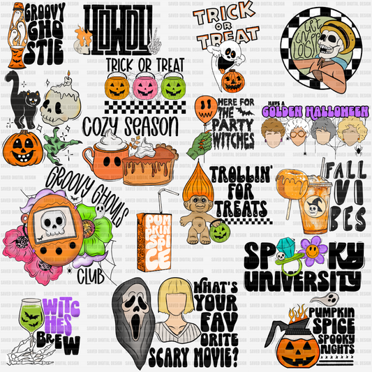 FALL/SPOOKY DROP - BUNDLE OF 17 OR SINGLES