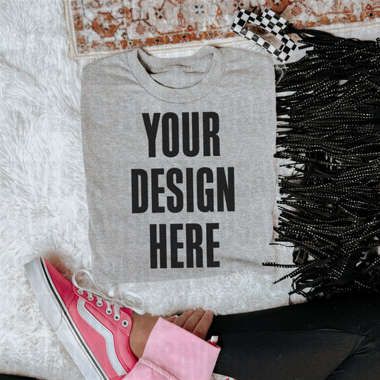 GREY/ASH TEE - THE MOST MOCK DROP