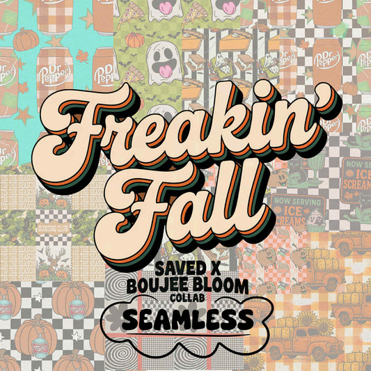 FREAKIN' FALL COLLAB: BOUJEE BLOOM x SAVED - 10 PNGS + 10 SEAMLESS
