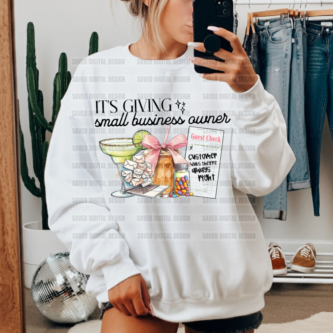 IT’S GIVING SMALL BUSINESS OWNER MARG