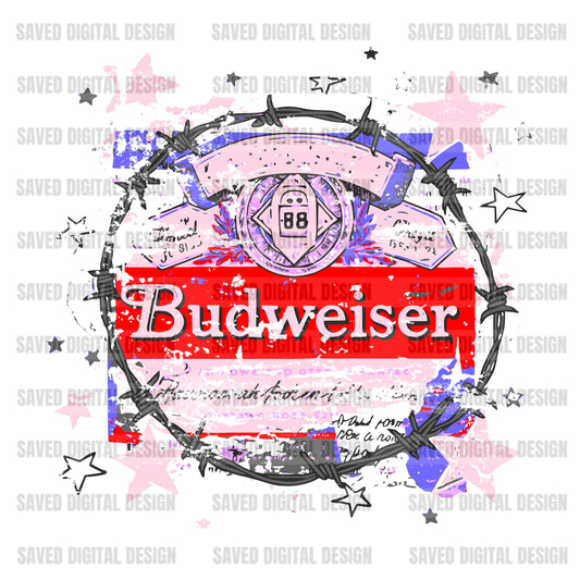BUD BARBWIRE CIRCLE DISTRESSED