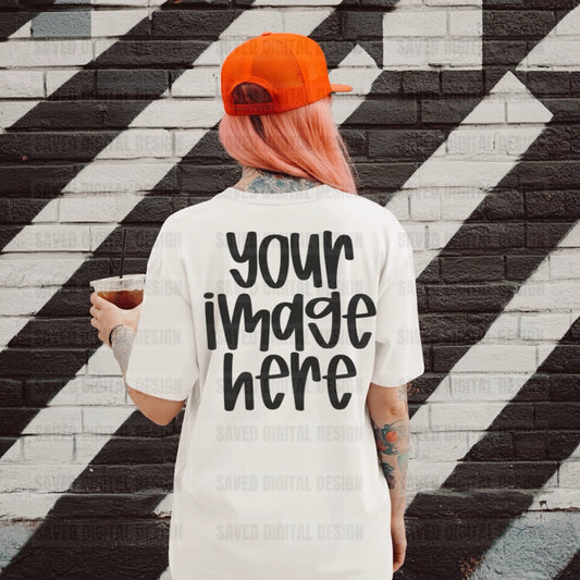 UNBRANDED WHITE T-SHIRT MOCK