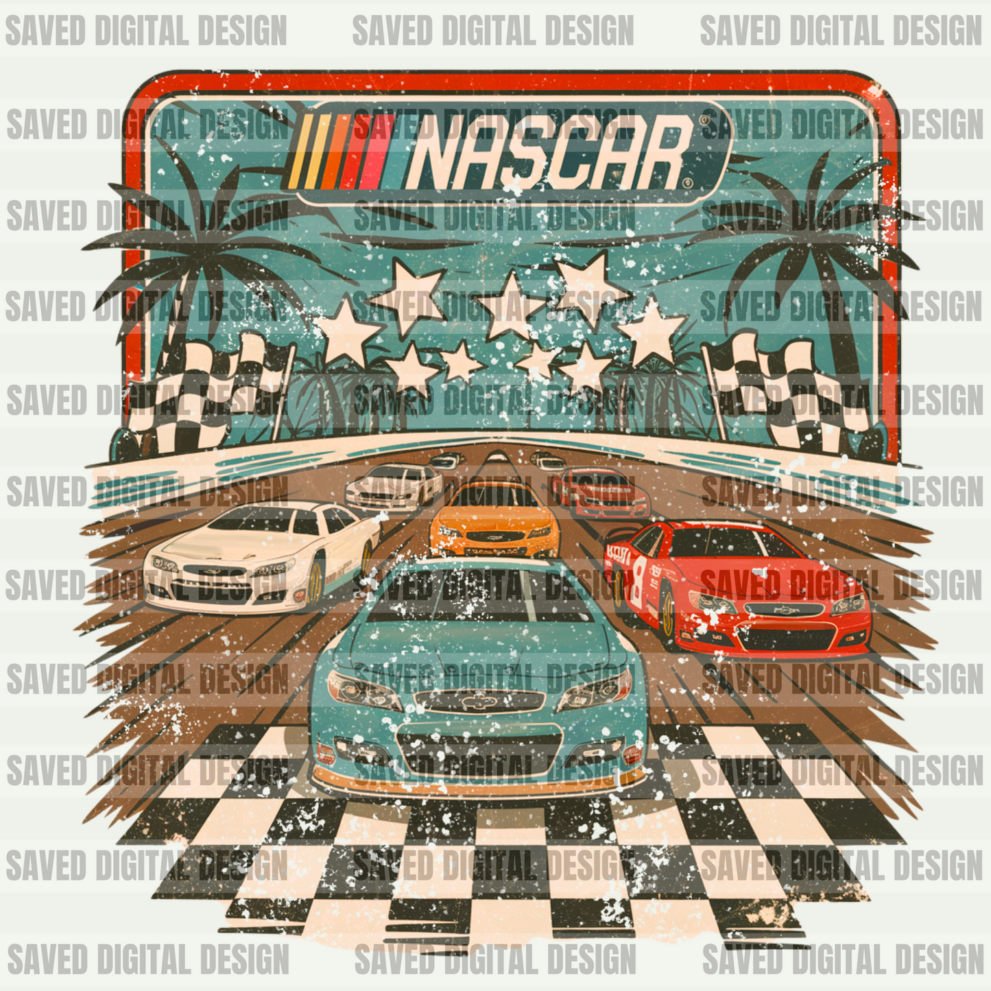 NASCAR BUNDLE - 5 PNGS + 2 POCKETS