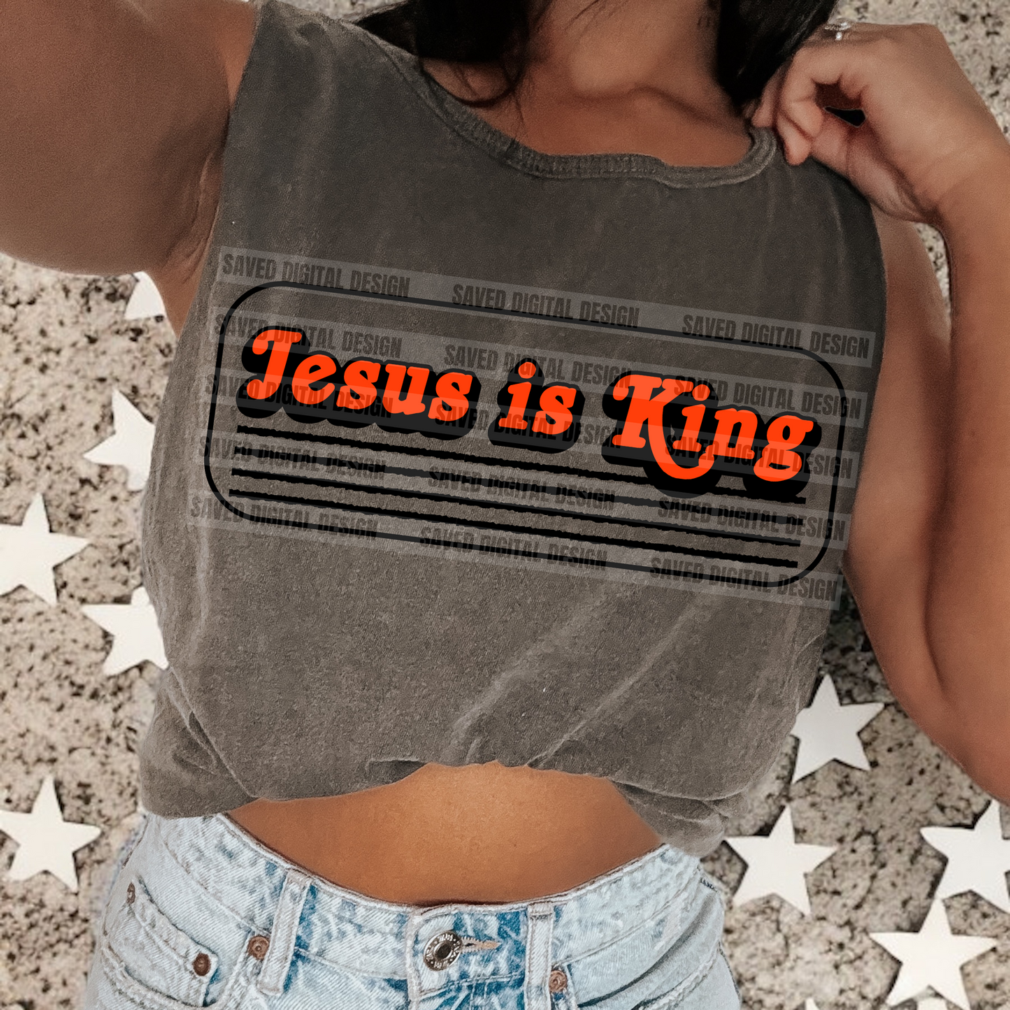 JESUS IS KING RED