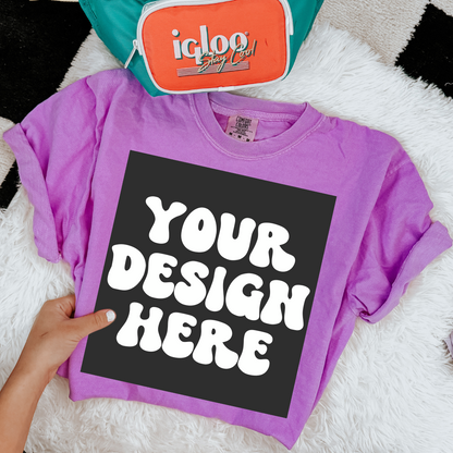 NEON PURPLE COMFORT COLOR LAYERED MOCK BUNDLE OF 3