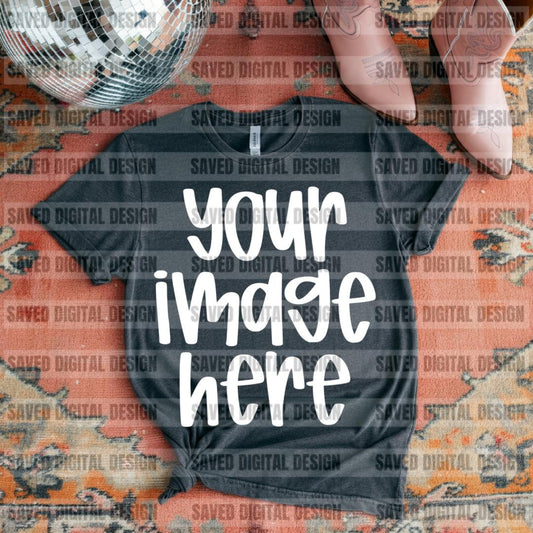 UNBRANDED BLACK T-SHIRT MOCK