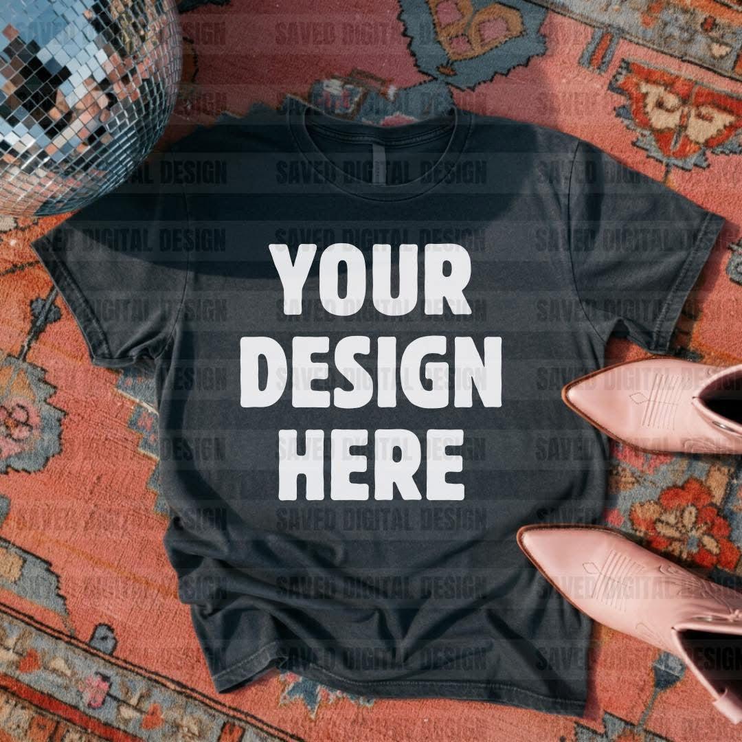 UNBRANDED BLACK T-SHIRT MOCK