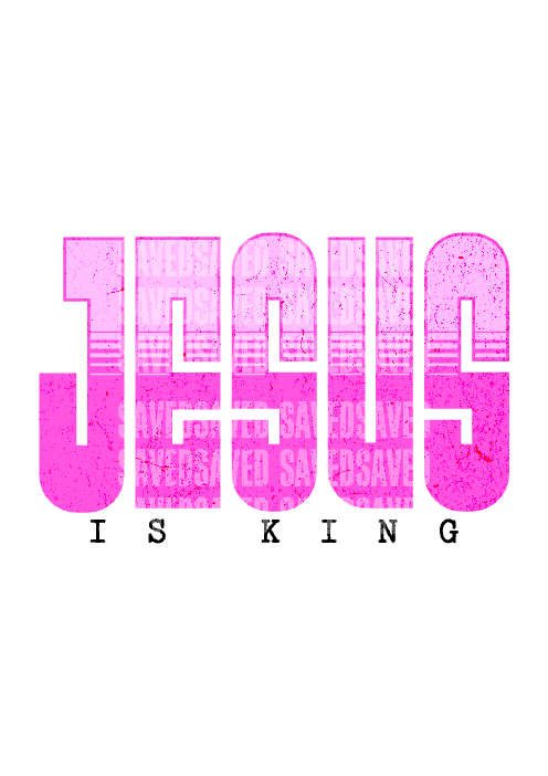 JESUS IS KING NEON PNG