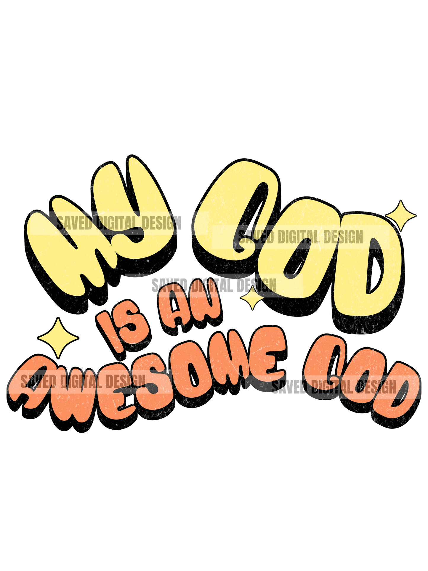 MY GOD IS AN AWESOME GOD PNG
