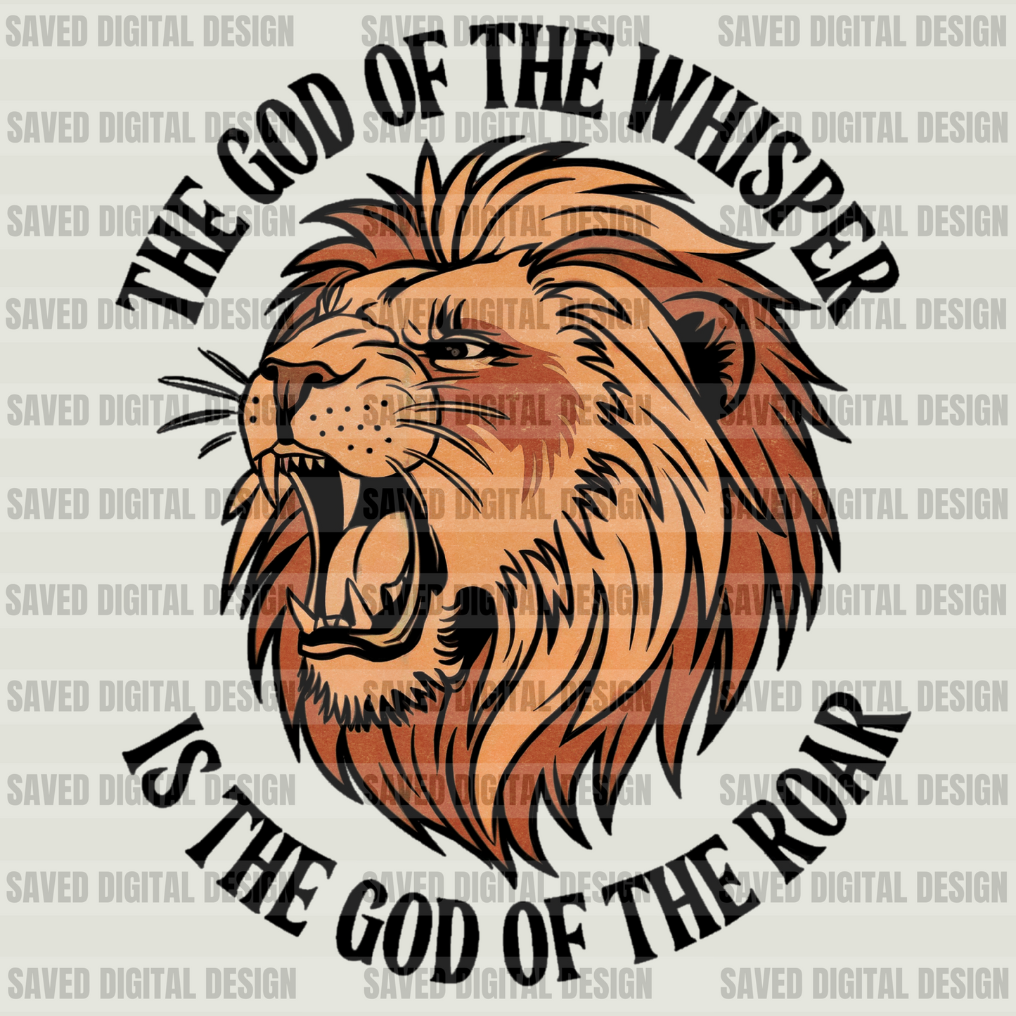THE GOD OF THE WHISPER IS THE GOD OF THE ROAR - BLACK + WHITE INCLUDED