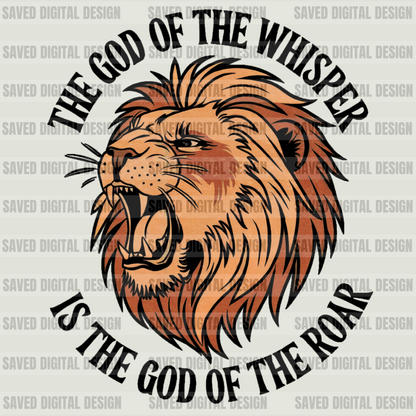 THE GOD OF THE WHISPER IS THE GOD OF THE ROAR - BLACK + WHITE INCLUDED