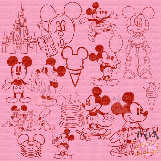 MICK PROCREATE BRUSH SET OF 15 COMMERCIAL USE INCLUDED