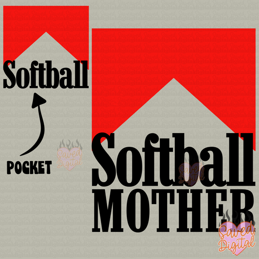 SOFTBALL MOTHER W/ POCKET