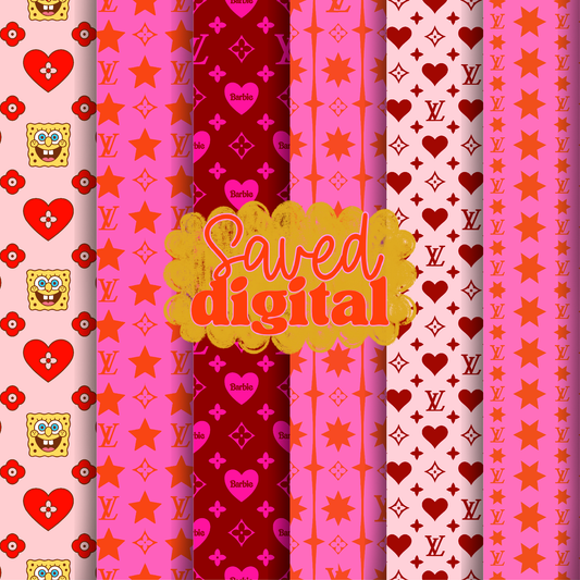 BOUGIE VALENTINES LIMITED BUNDLE OF 6 SEAMLESS - WEBSITE EXCLUSIVE