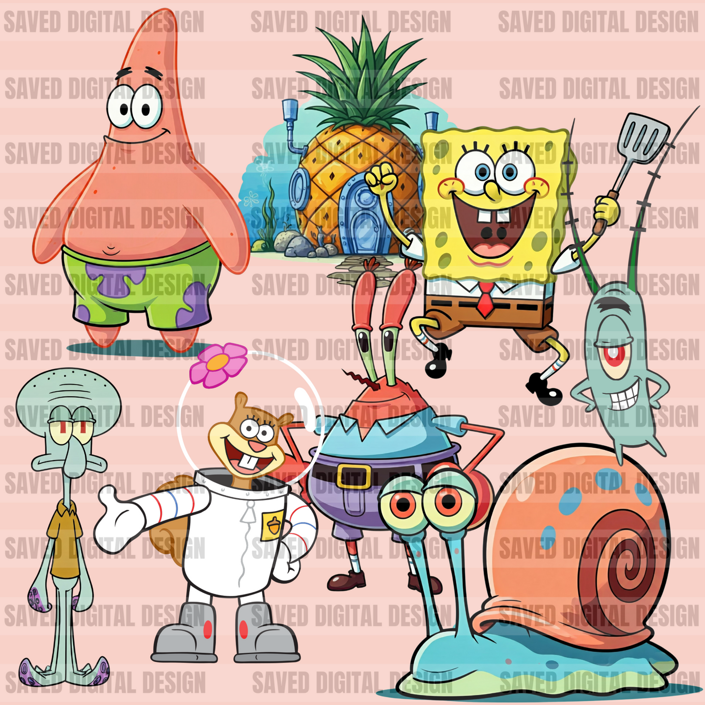 SPONGEBOB CLIPART BUNDLE