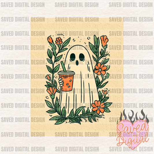 GHOST JUICE CANVAS FLORAL