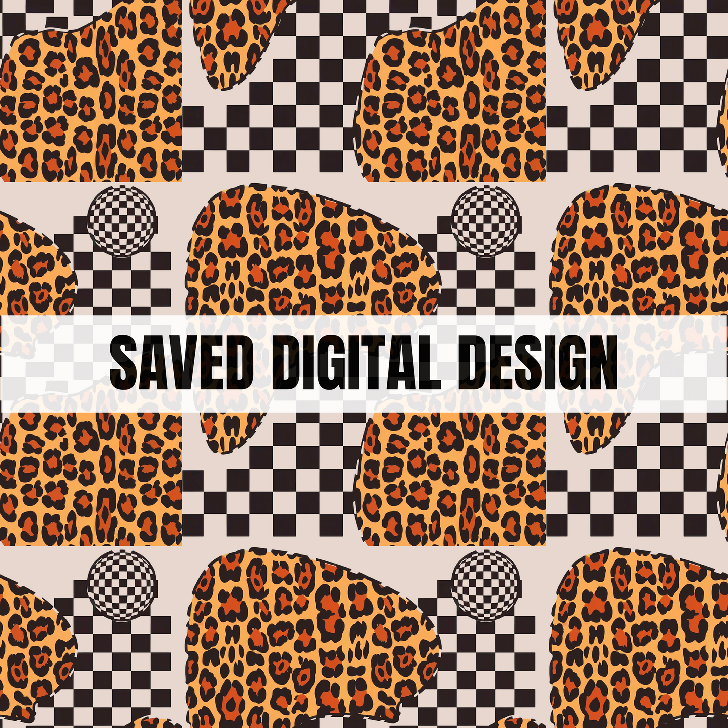 LEOPARD CHECKERED SEAMLESS