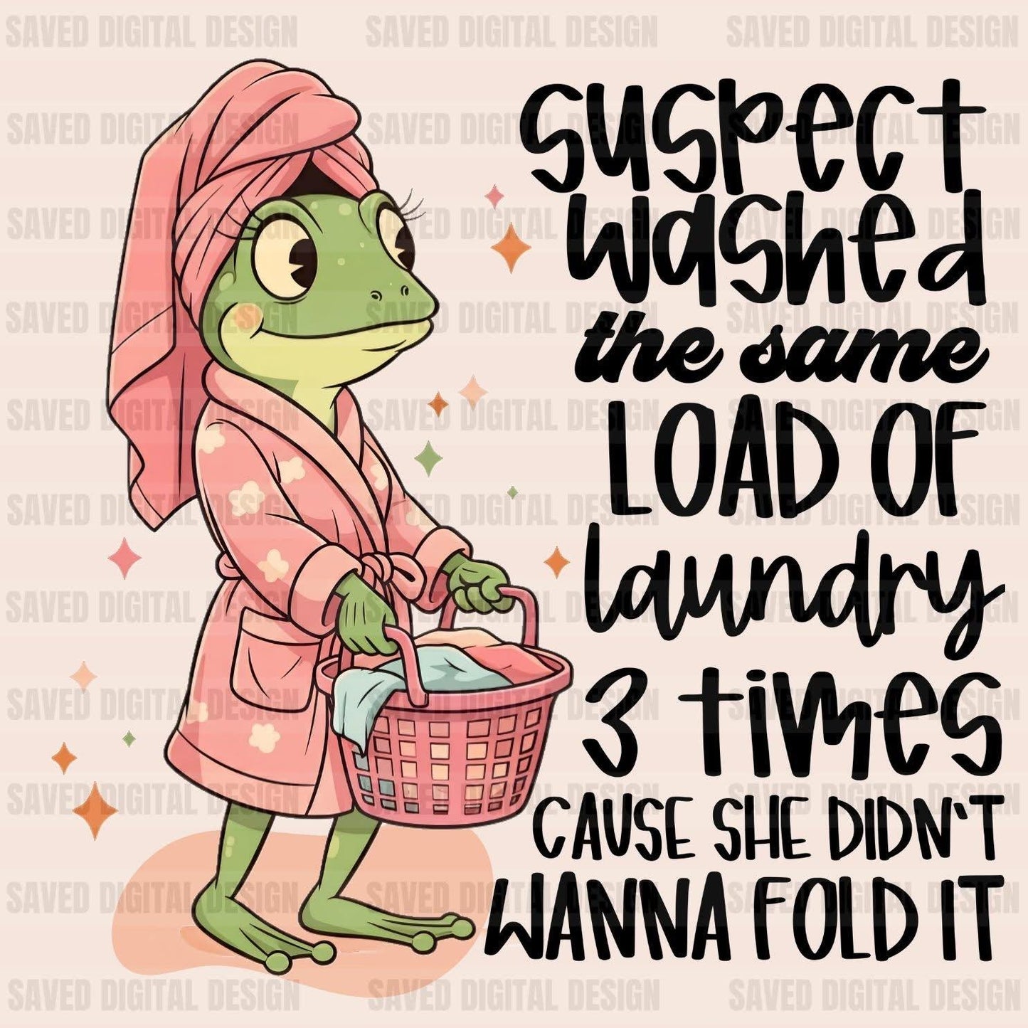 SUSPECT WASHED THE SAME LOAD OF LAUNDRY