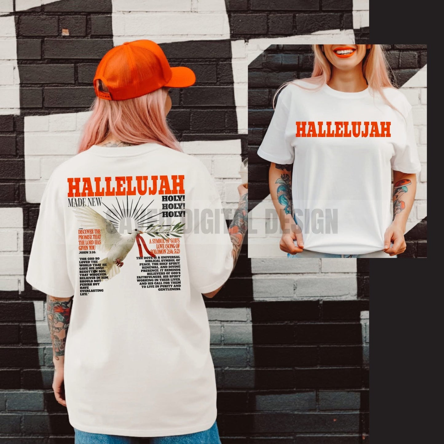 HALLELUJAH FRONT + BACK