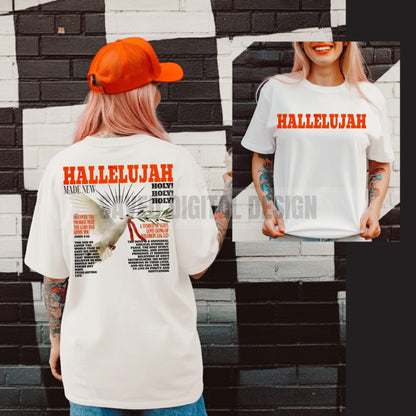 HALLELUJAH FRONT + BACK