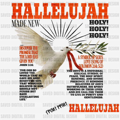 HALLELUJAH FRONT + BACK