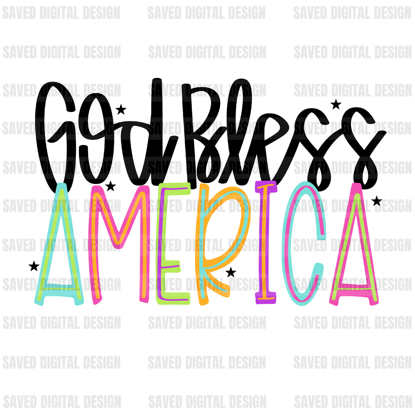 GOD BLESS AMERICA BRIGHT