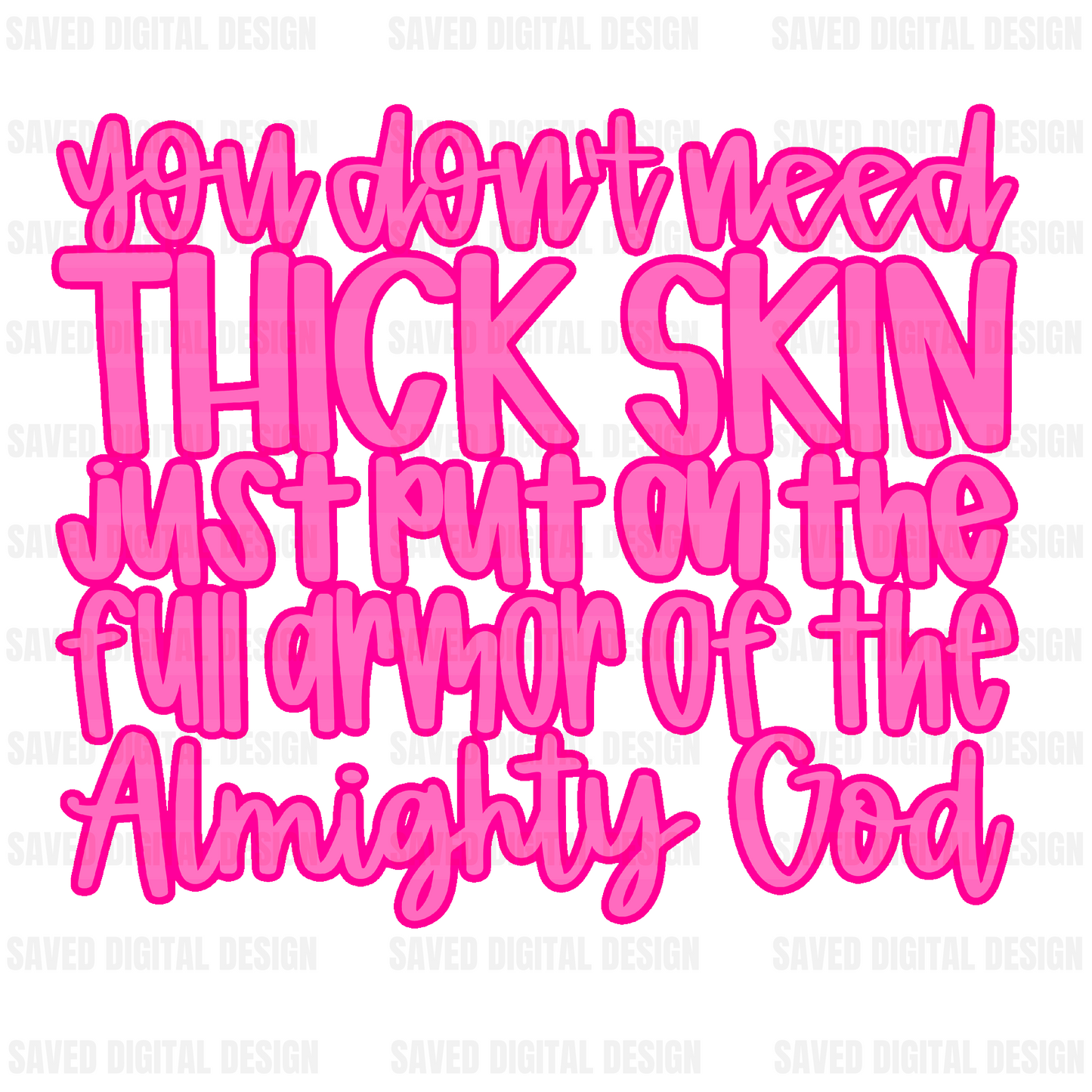 FULL ARMOR OF THE ALMIGHTY GOD PINK