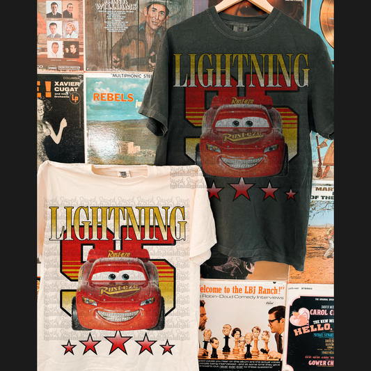EDGY LIGHT MCQUEEN | INCLUDES REG DISTRESSED + HALFTONE