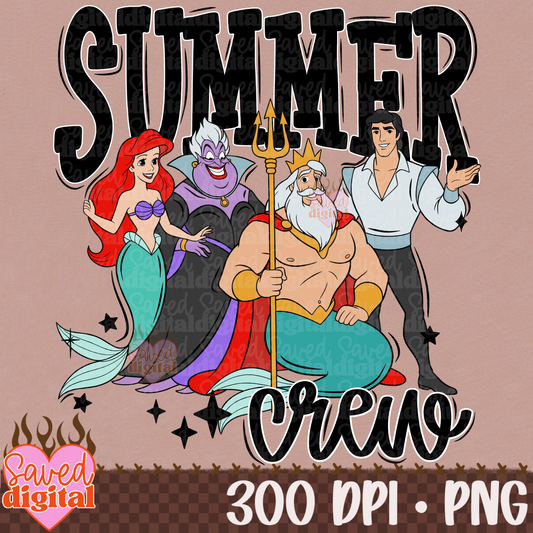 SUMMER CREW MERMAID BLACK