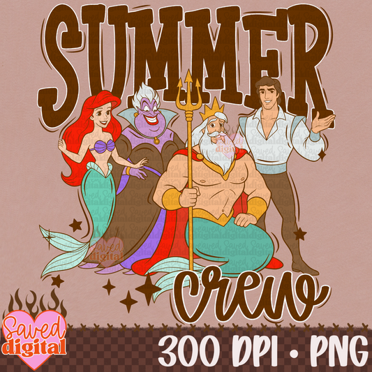 SUMMER CREW MERMAID BROWN