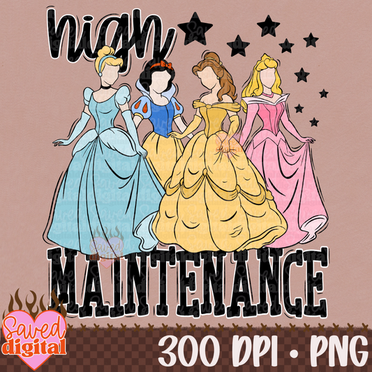 HIGH MAINTENANCE PRINCESSES BLACK
