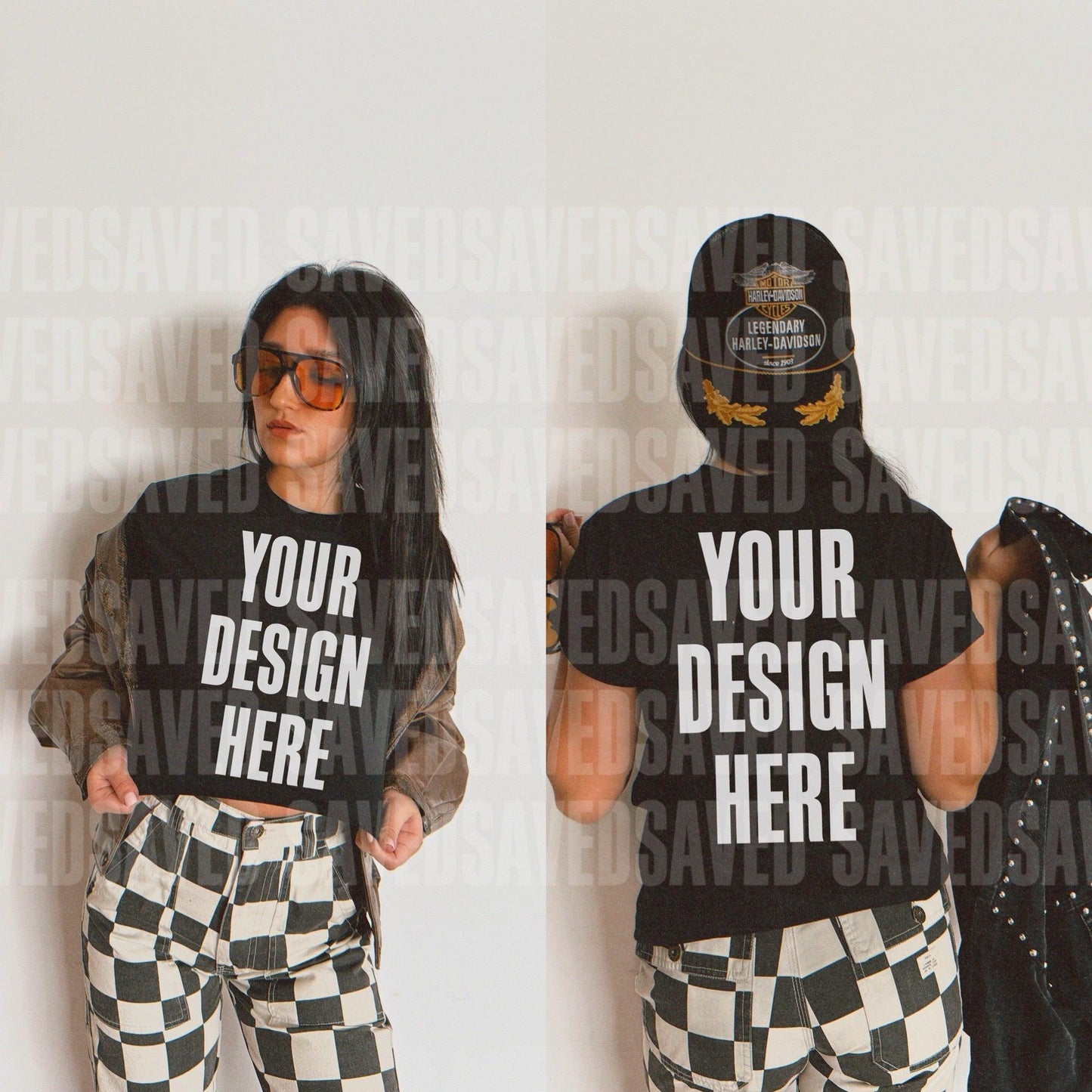 EDGY BABE MOCKS - BLACK FRONT + BACK