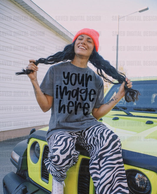 PEPPER COMFORT COLOR MODEL MOCK ZEBRA PANTS