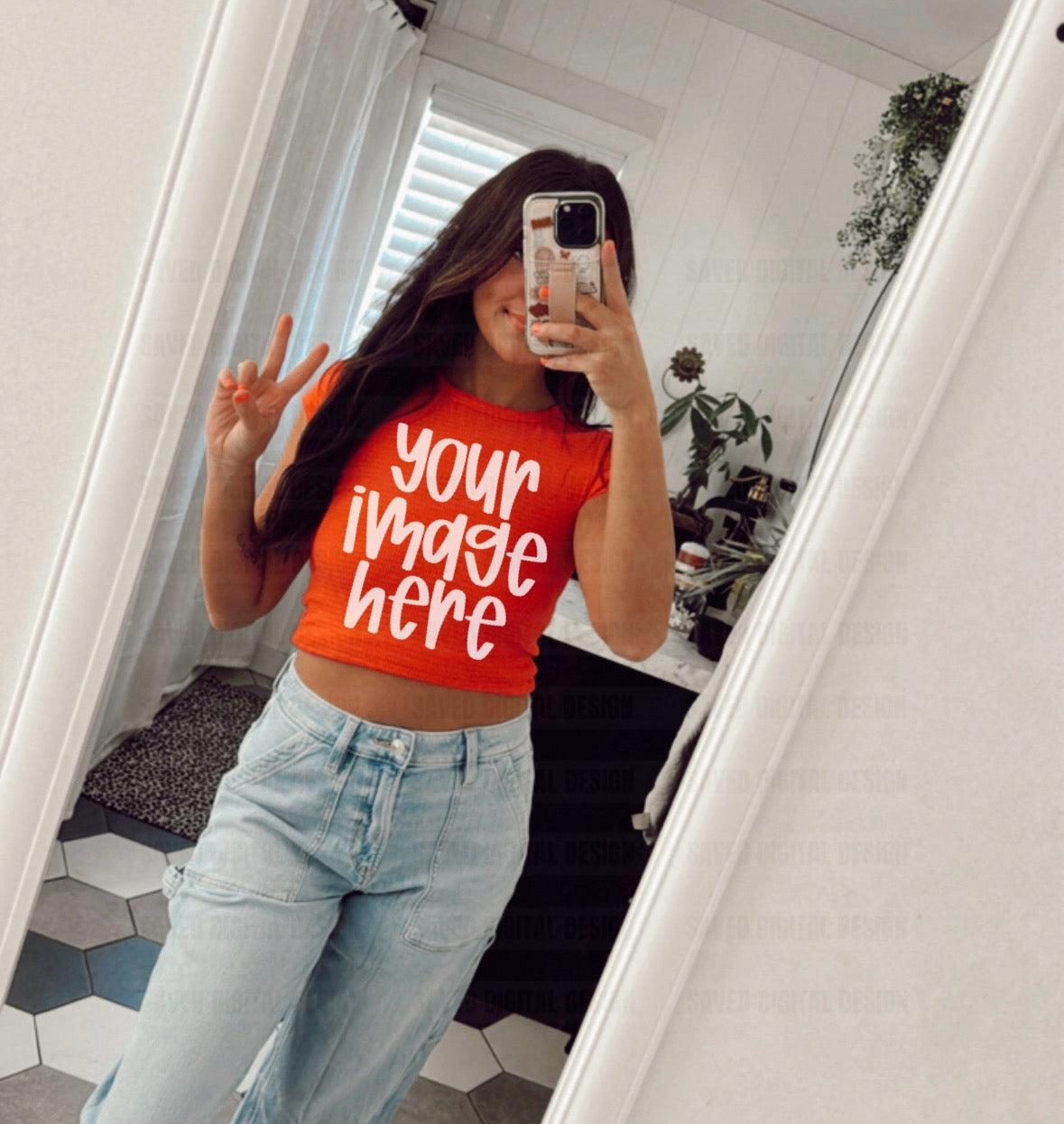 RED BABY T-SHIRT MOCK UNBRANDED