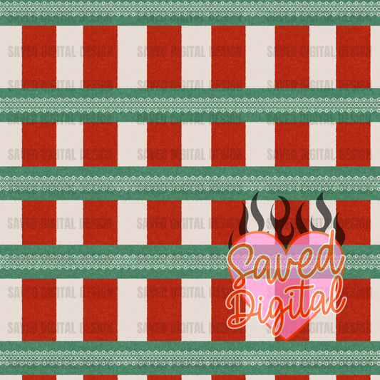 LINEWORK SEAMLESS - VINTAGE CHRISTMAS