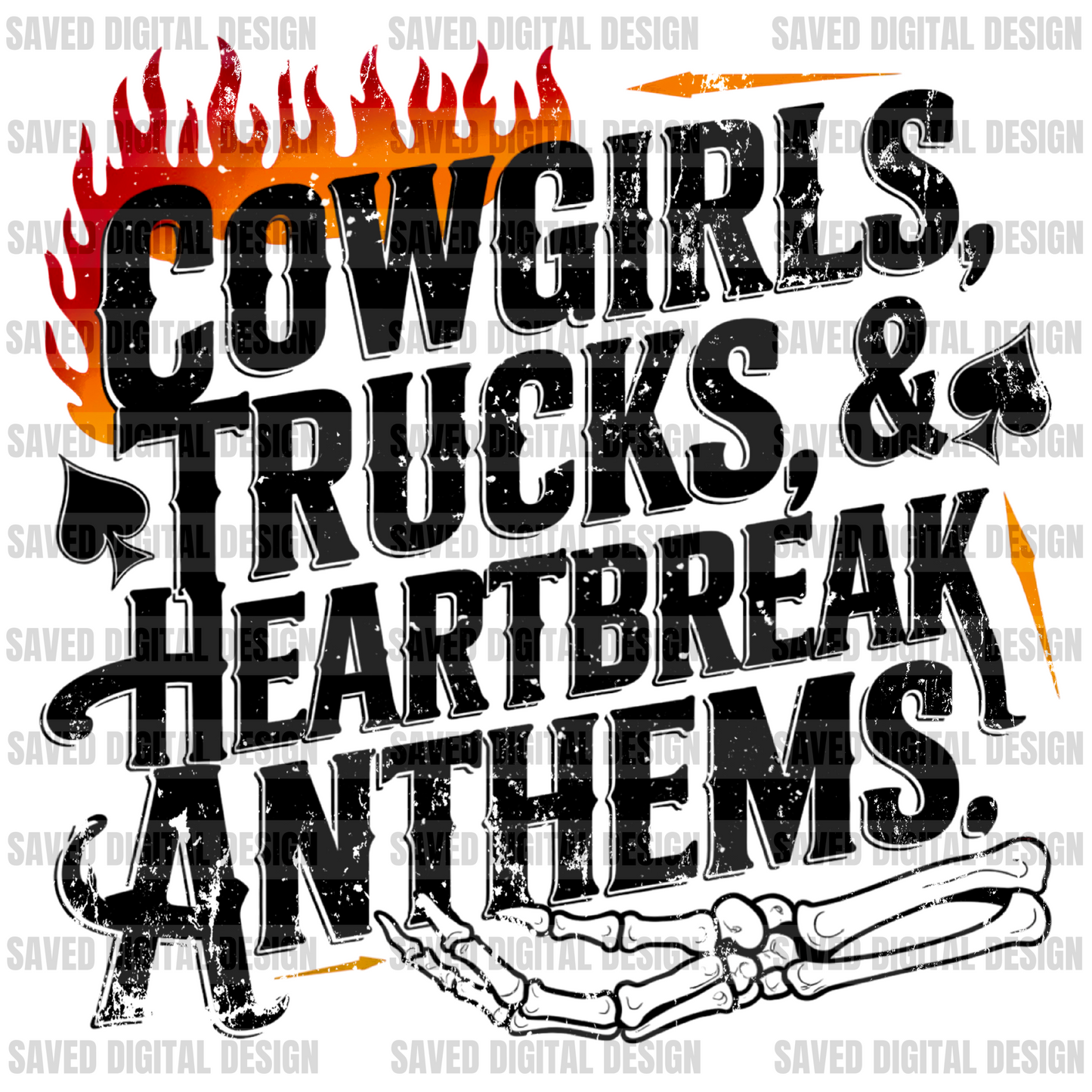 COWGIRLS TRUCKS & HEARTBREAK ANTHEMS